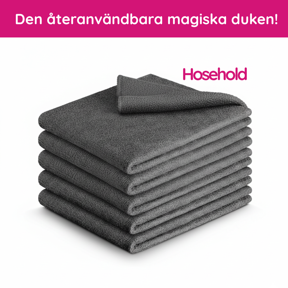 Magiska Mikrofiberduken (5-pack)